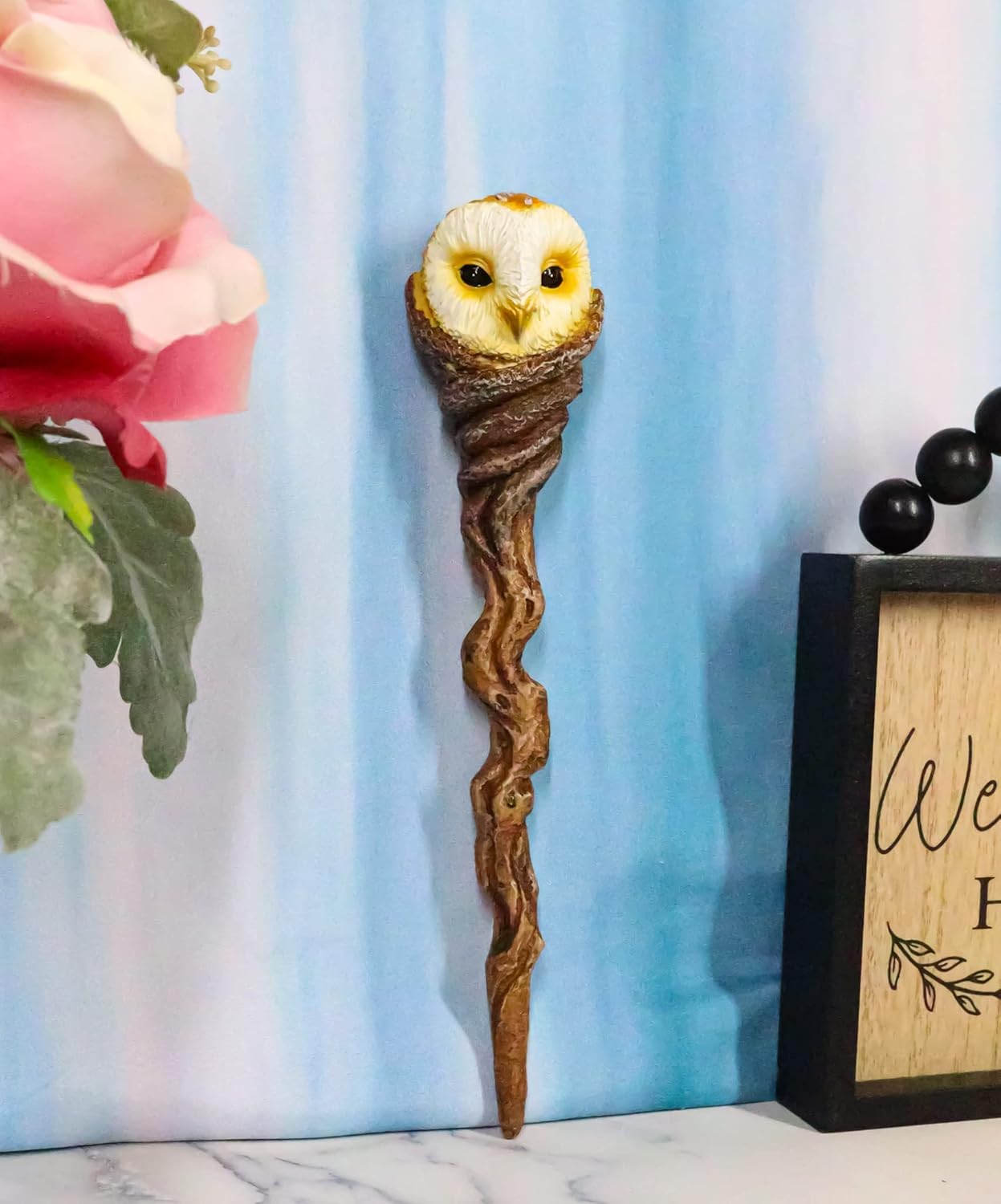 Ebros Magic Wand Wise Owl Of Artemis Decorative Prop