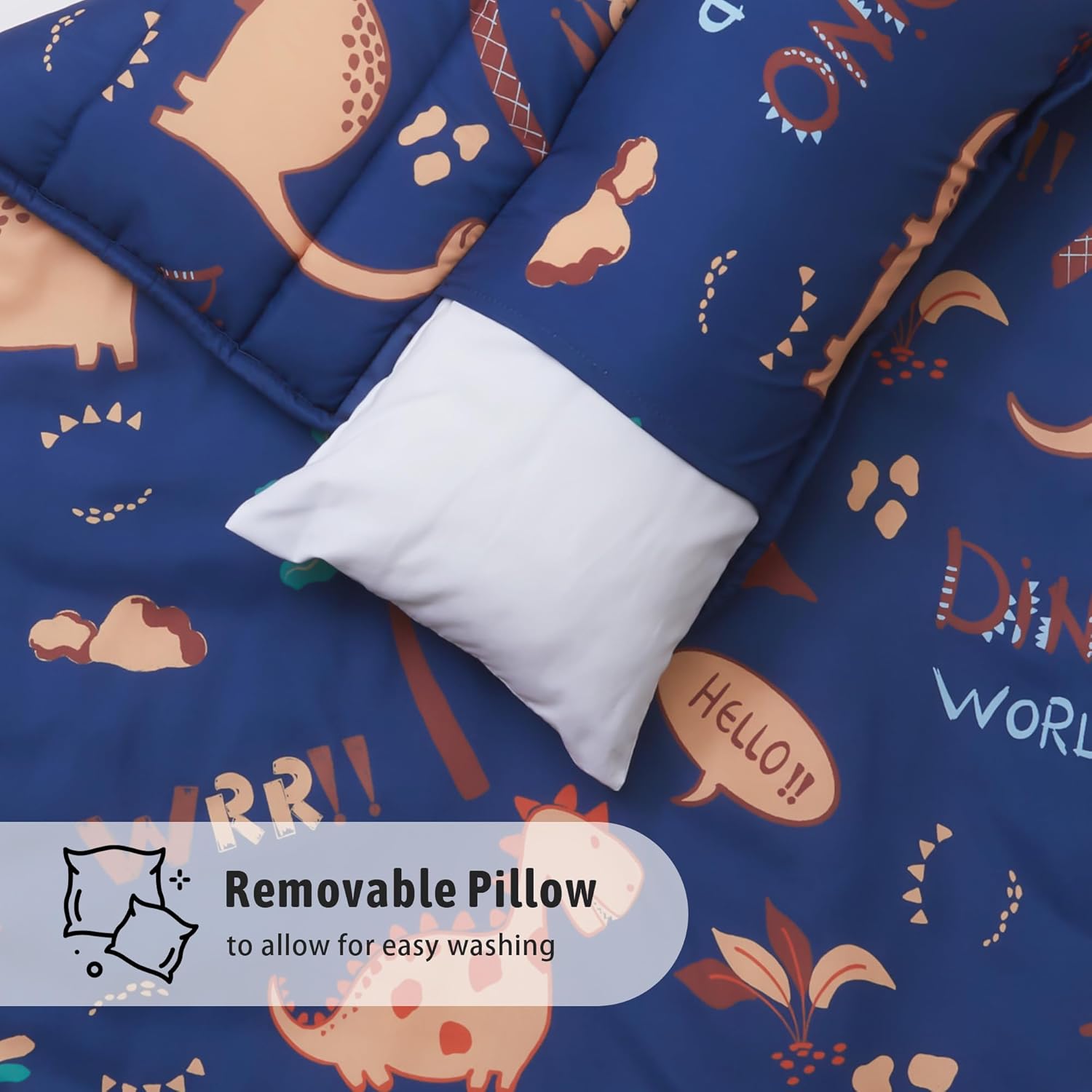 MORAIS Toddler Nap Mat with Pillow and Blanket