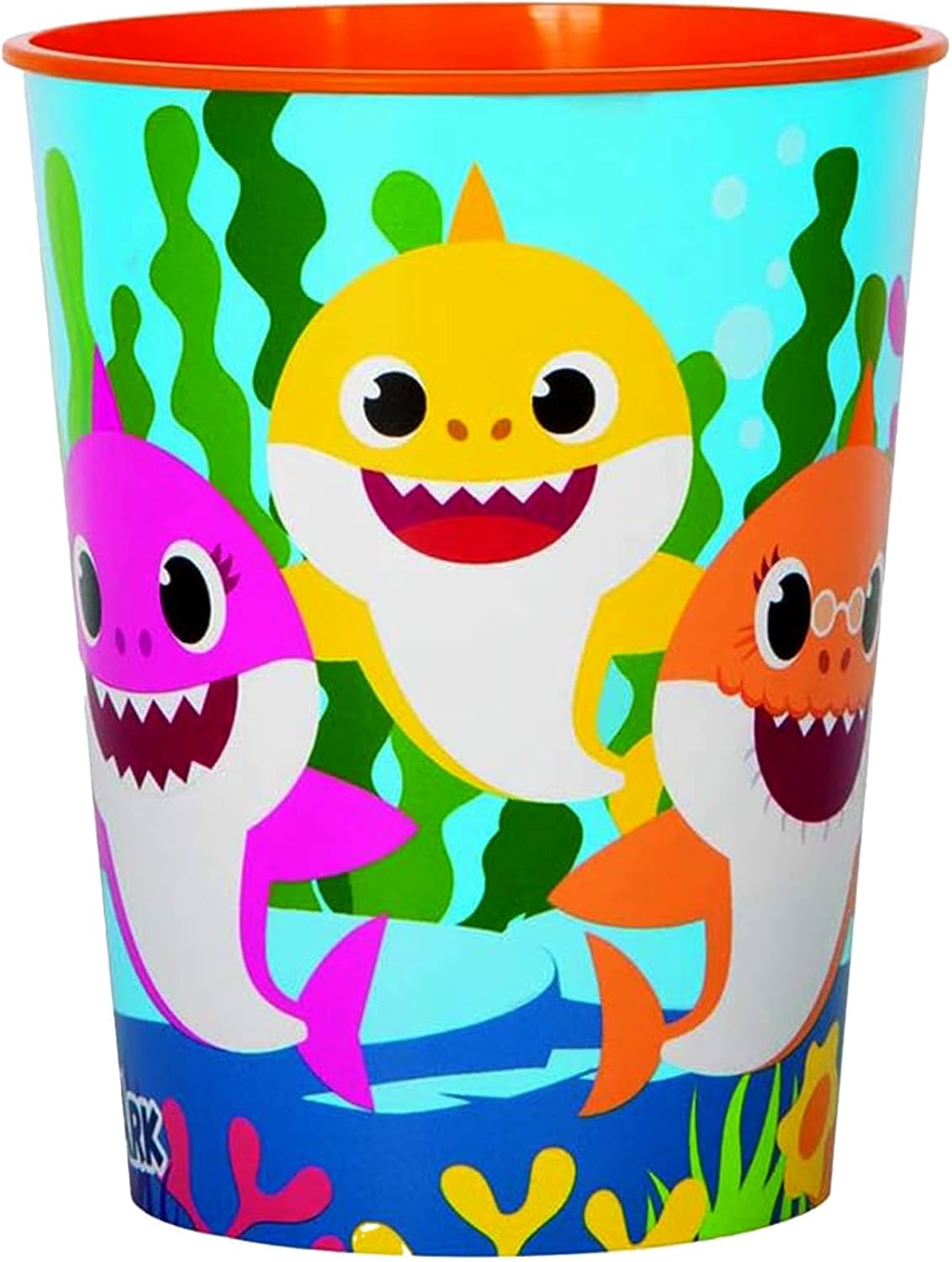 Unique Baby Shark Durable Plastic Stadium Cup - 16 oz 1