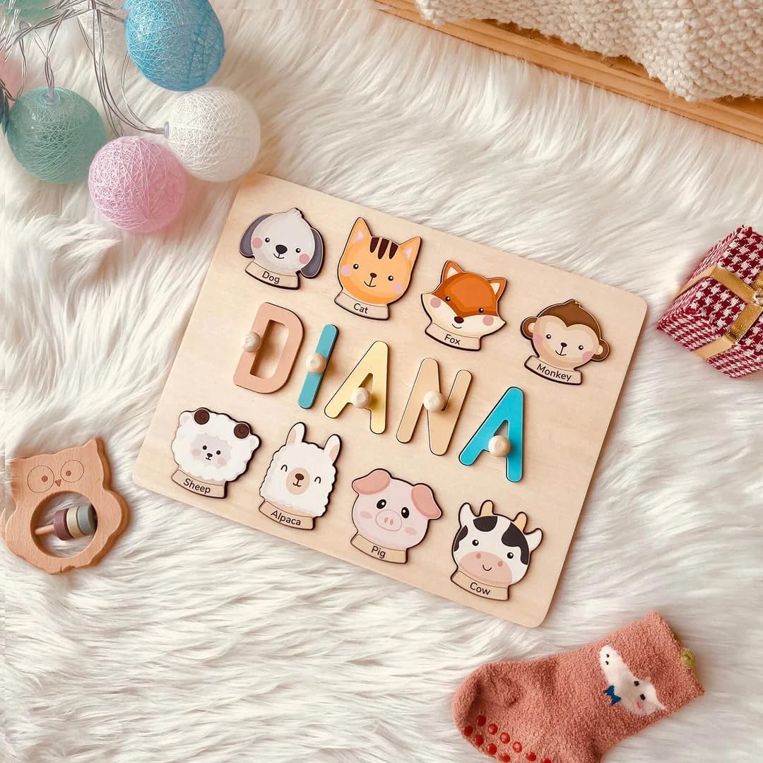 BeneCharm Personalized Name Puzzle for Toddlers