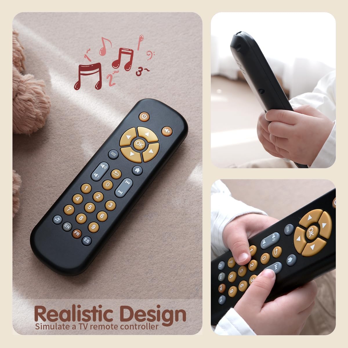 Nueplay Baby TV Remote Control Toy with Light Sound