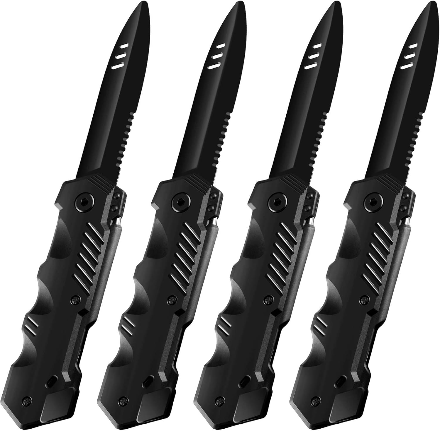 Boao 4 Piece Retractable Knife Gag Toy for Halloween