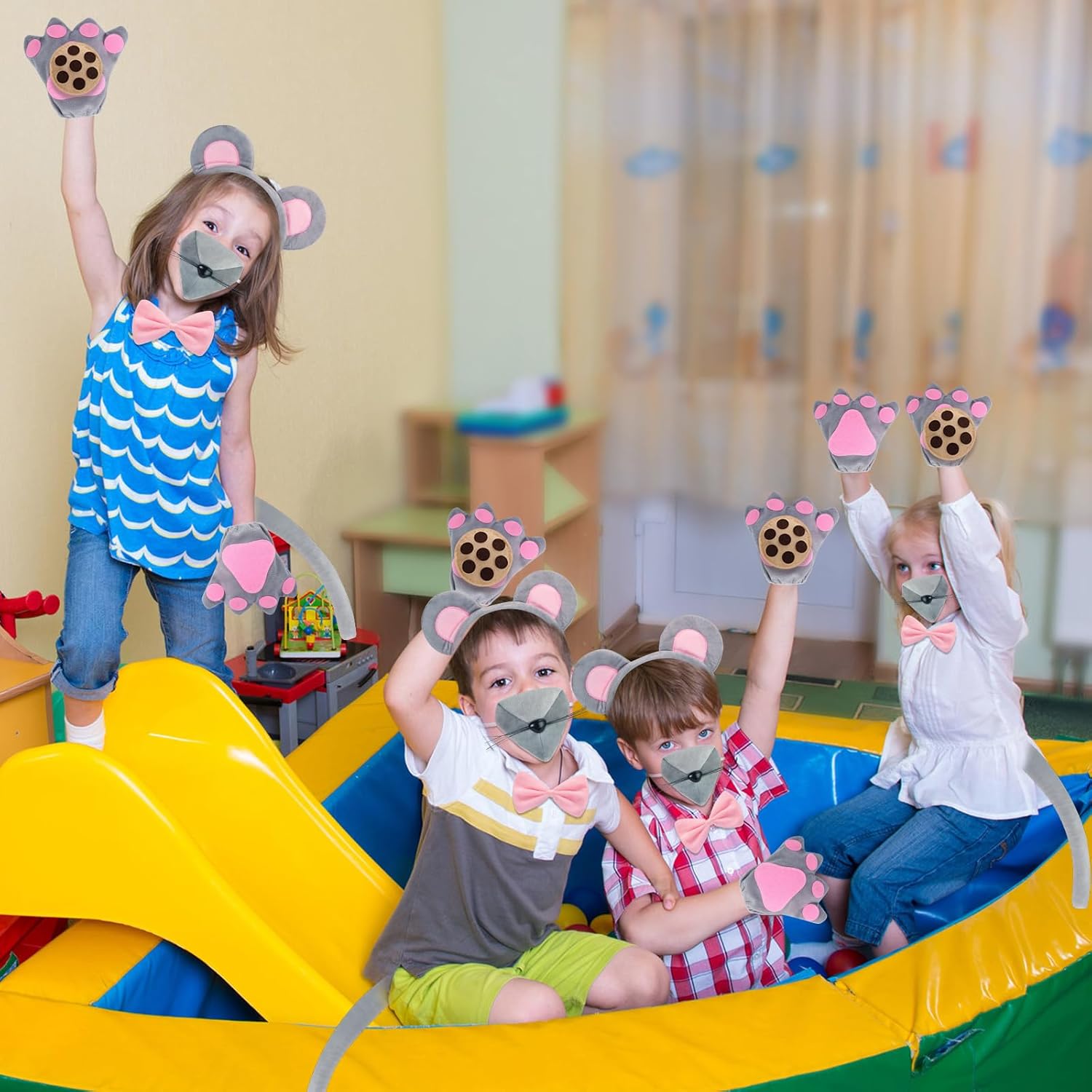 Kyson Kids Mouse Costume Set 9 Pcs for Halloween and Carnival