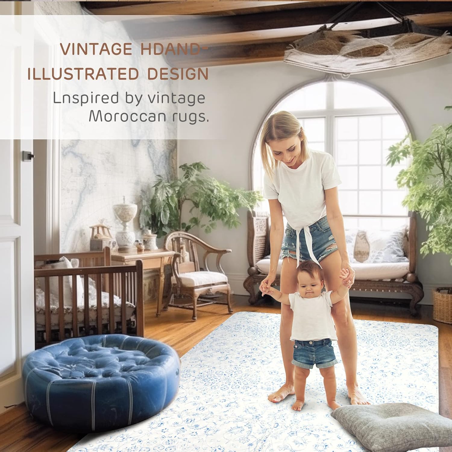 4FT x 6FT Non-Toxic Foam Puzzle Play Mat for Kids