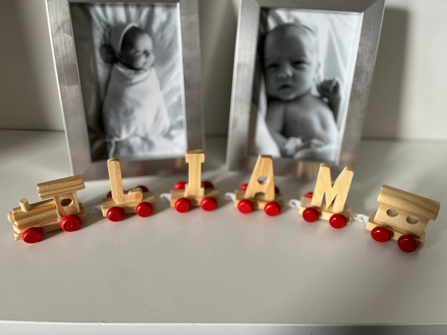 Wooden Letter Train with Personalized Name - Baby Room Decor