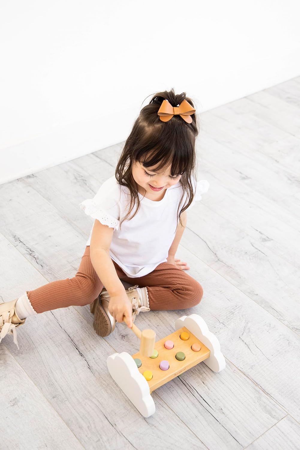 Pearhead Montessori Hammer Bench Toy for Ages 1