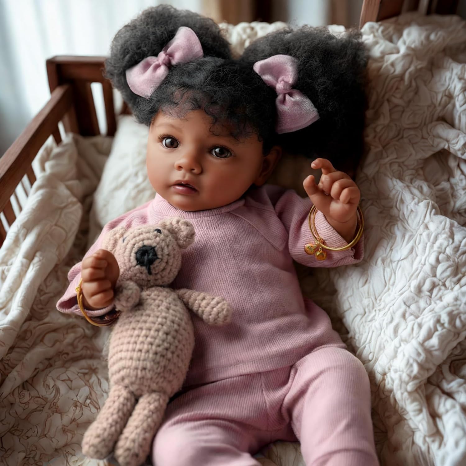 BABESIDE Lifelike 20 Inch Reborn Baby Doll Daisy