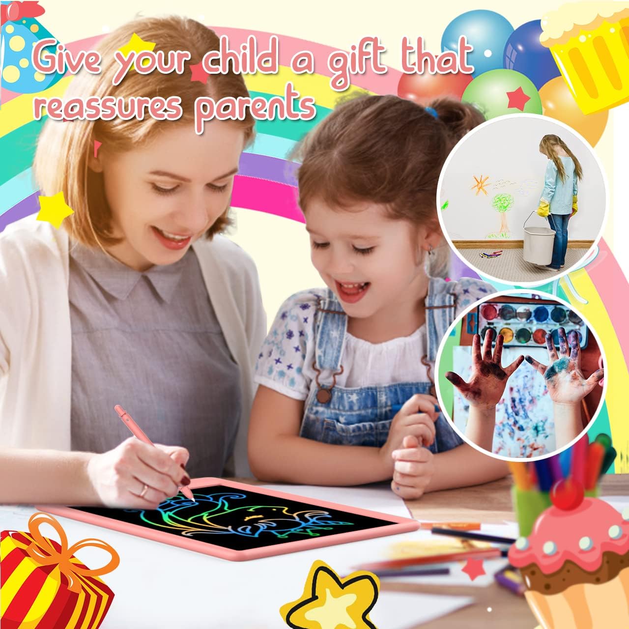 BUKEBU 105 Inch LCD Doodle Board for Kids