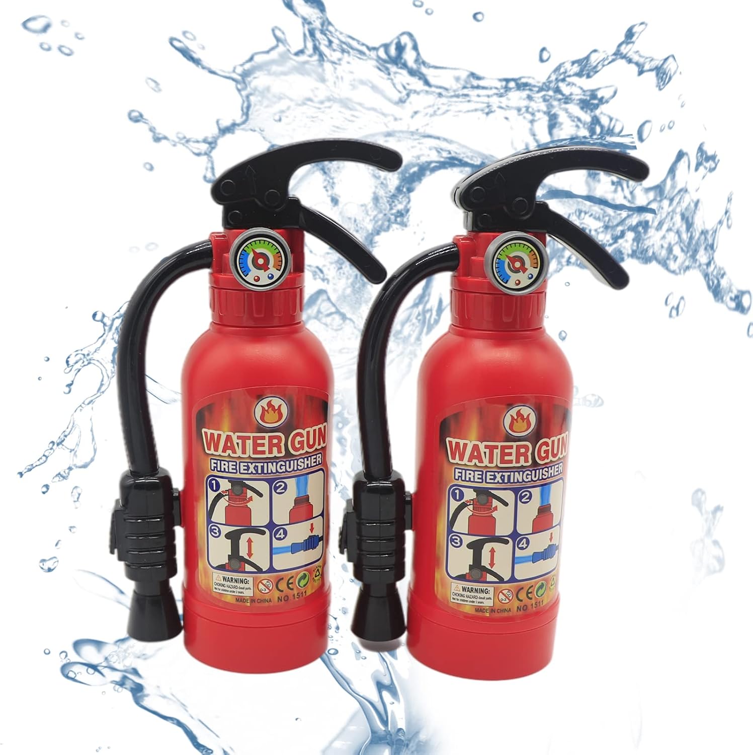 CAZOYEE 2 Pack Fire Extinguisher Role Play Toys for Kids