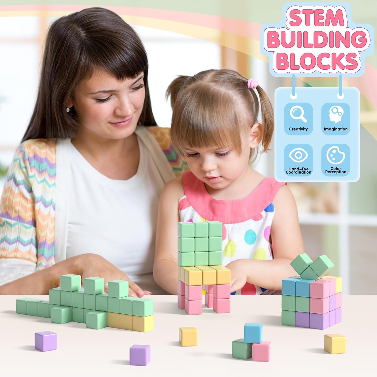 32pcs Magnetic Building Blocks for Kids Ages 3-6