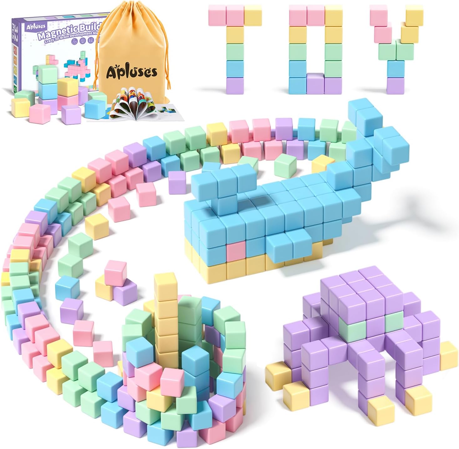 32pcs Magnetic Building Blocks for Kids Ages 3-6