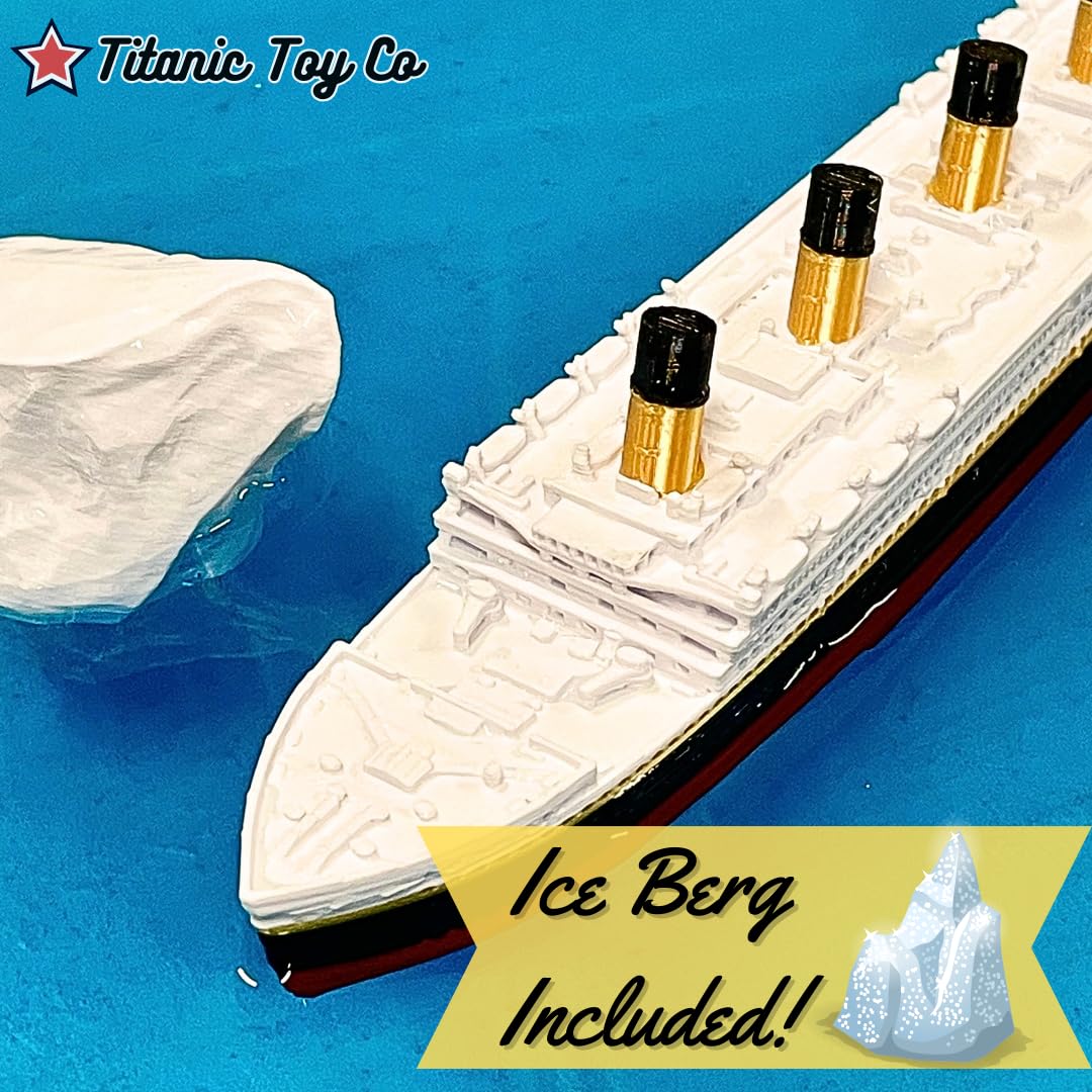 Titanic Bath Boat Toy - 8 Inch Historically Accurate Replica