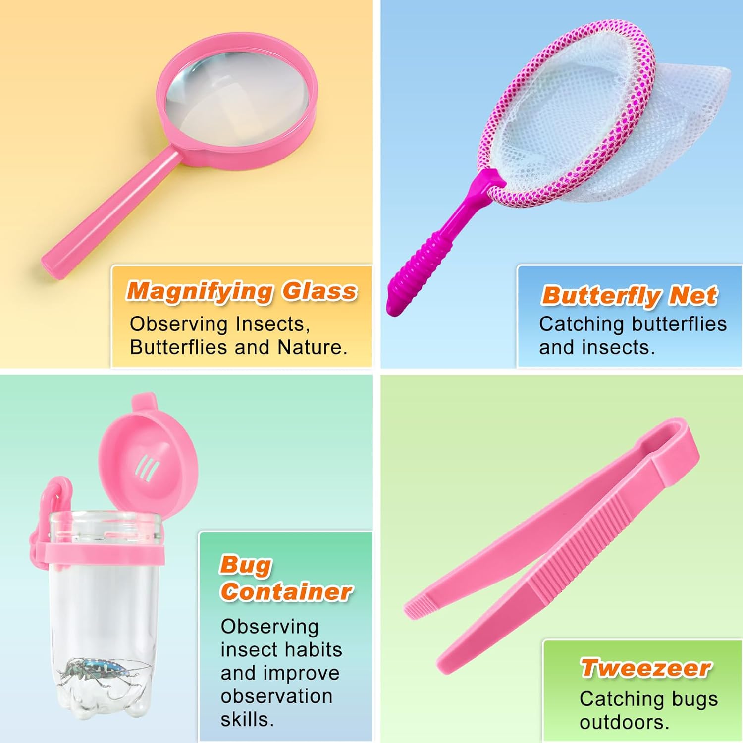 Kids Explorer Kit Bug Catcher Set for 3-12 Years