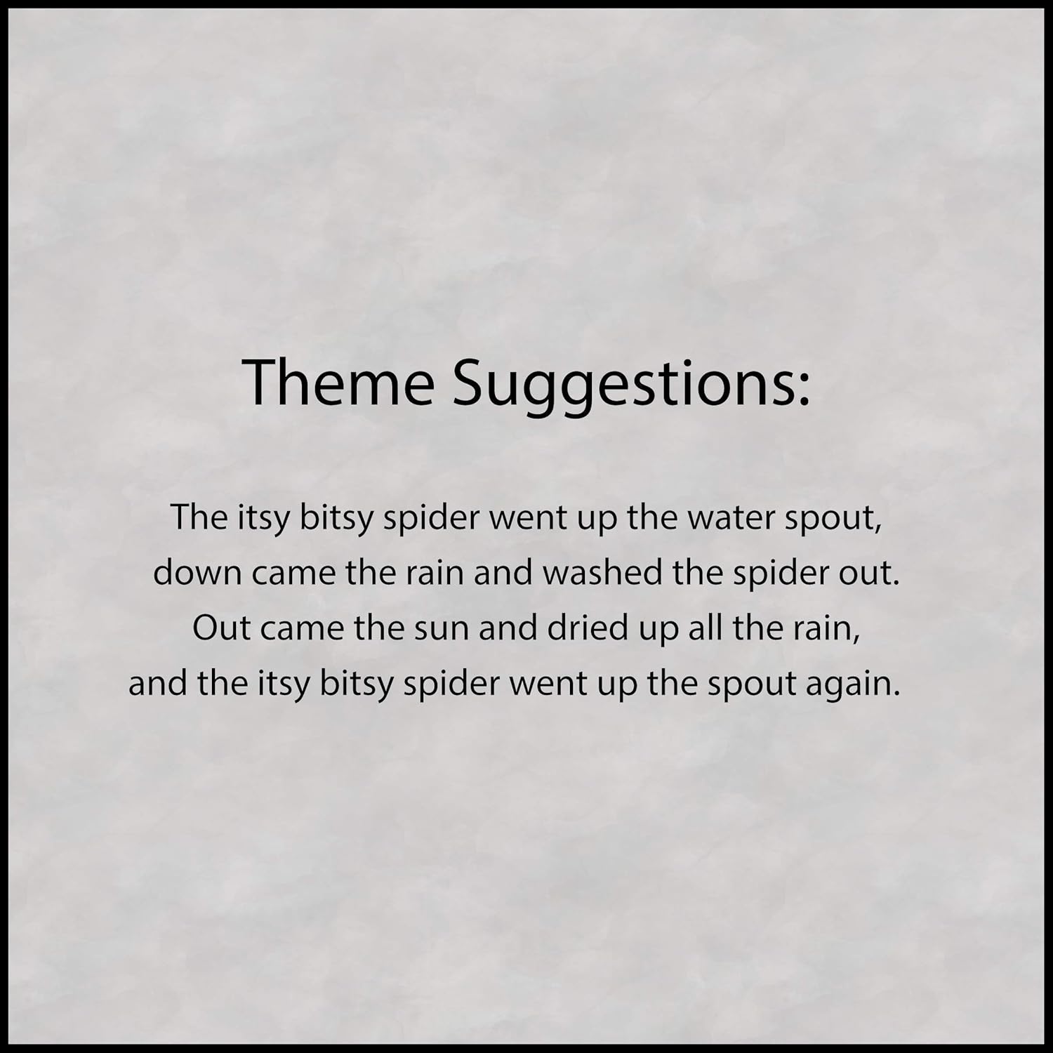 Itsy Bitsy Spider Felt Play Art Set Flannel Board