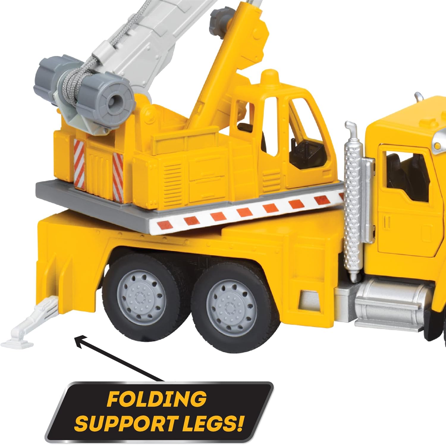 DRIVEN by Battat Micro Crane Truck Yellow 1