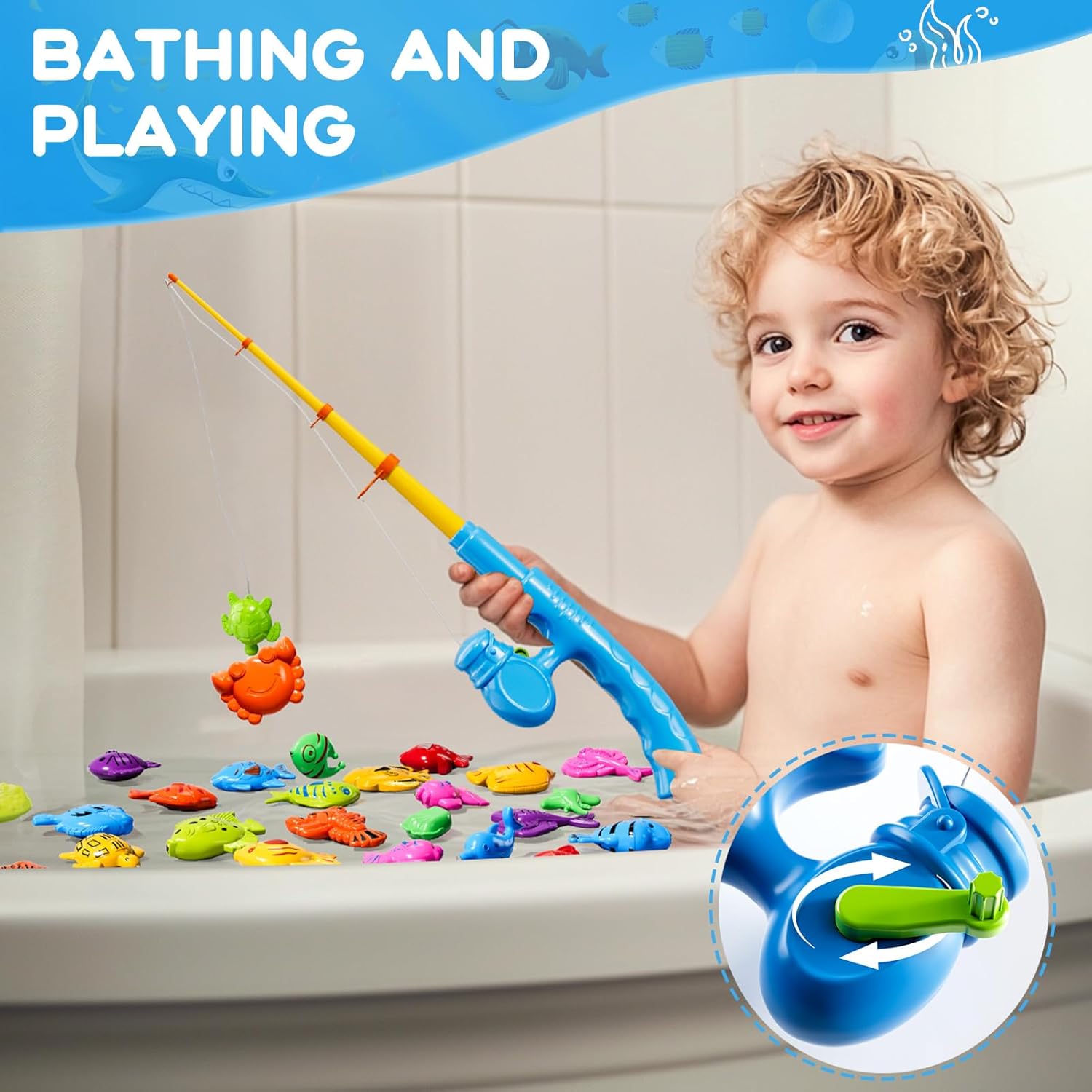 Magnetic Fishing Game for Kids 3-8 Years Old