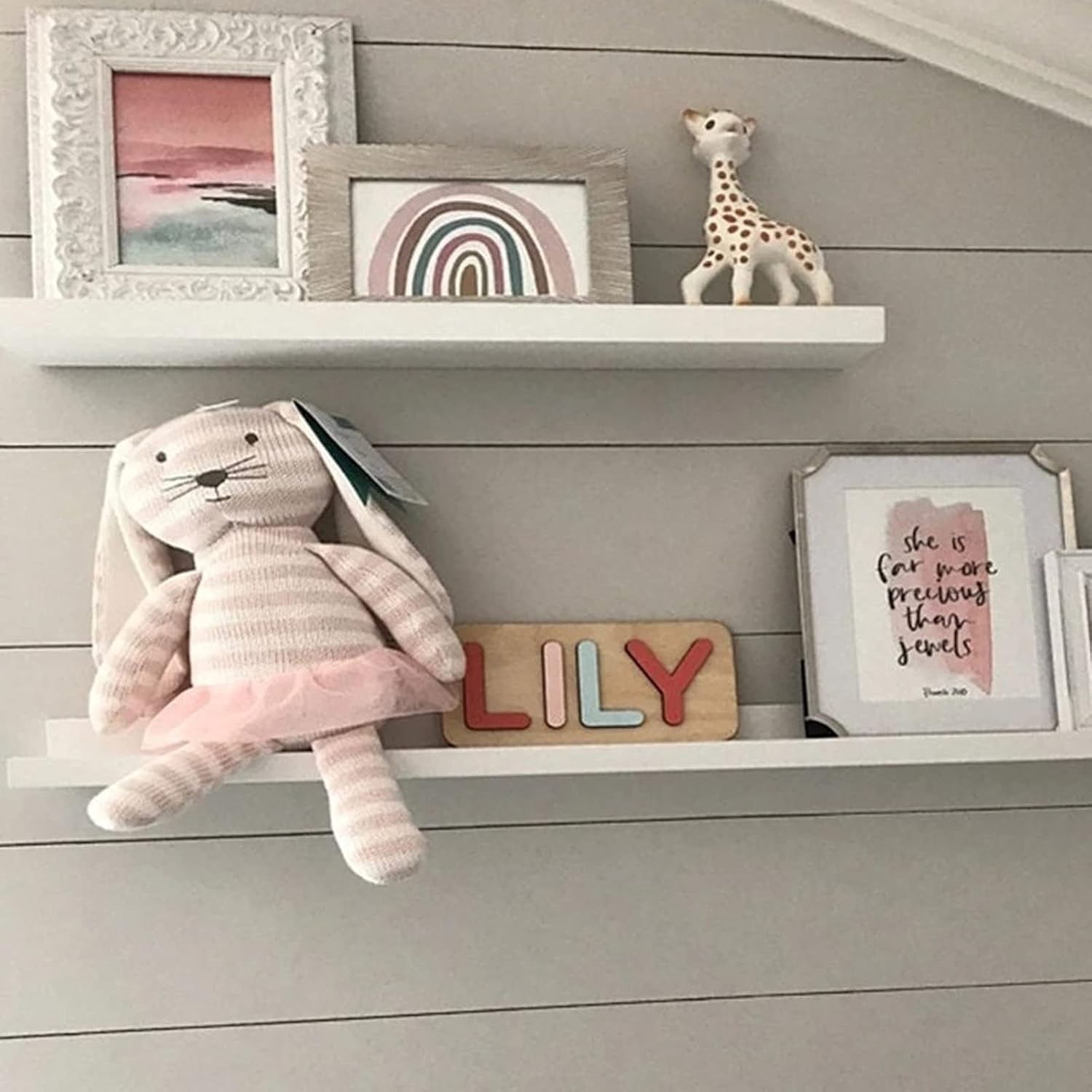 Custom Wooden Baby Name Puzzle 1st Birthday Gift