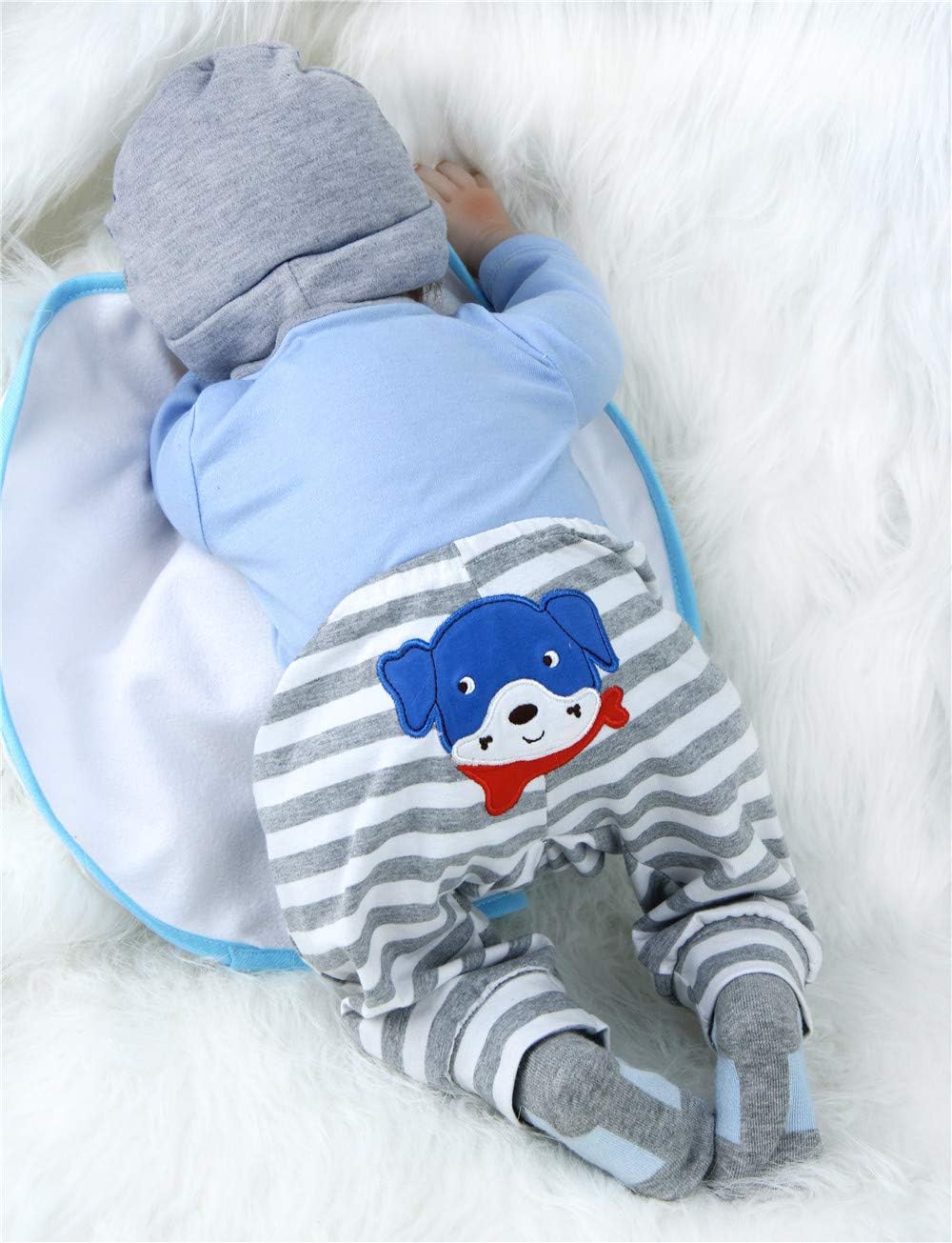 MAIHAO Reborn Baby Doll Boy Outfit 4pcs Set