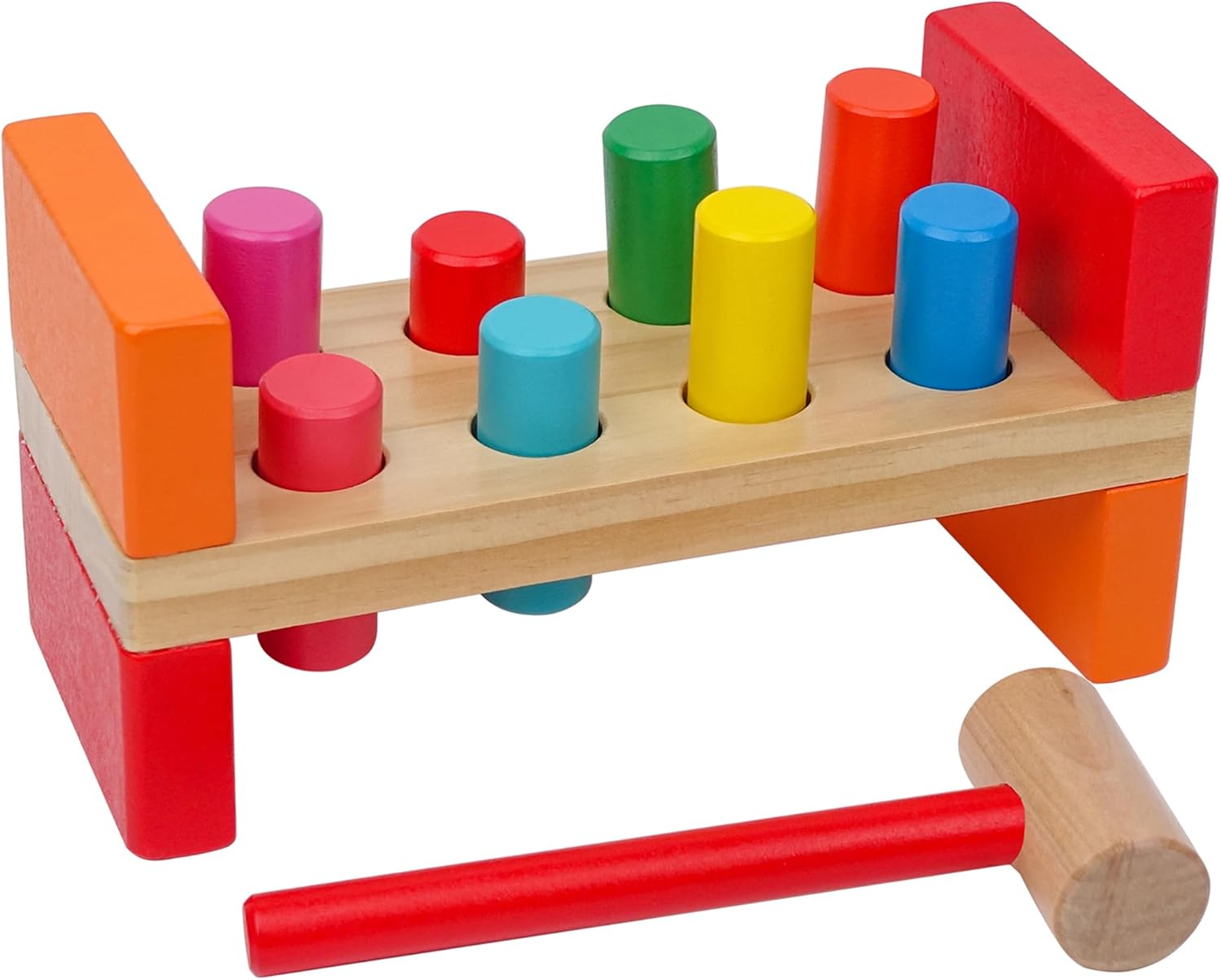 Hidoggy Wooden Hammer Toy for Toddlers 1-3