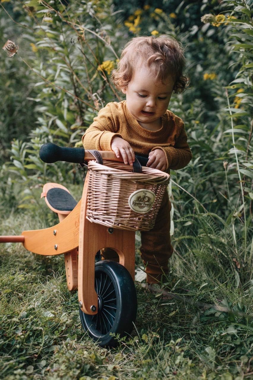 Kinderfeets Tiny Tot Plus Balance Bike for Kids 18M Bamboo