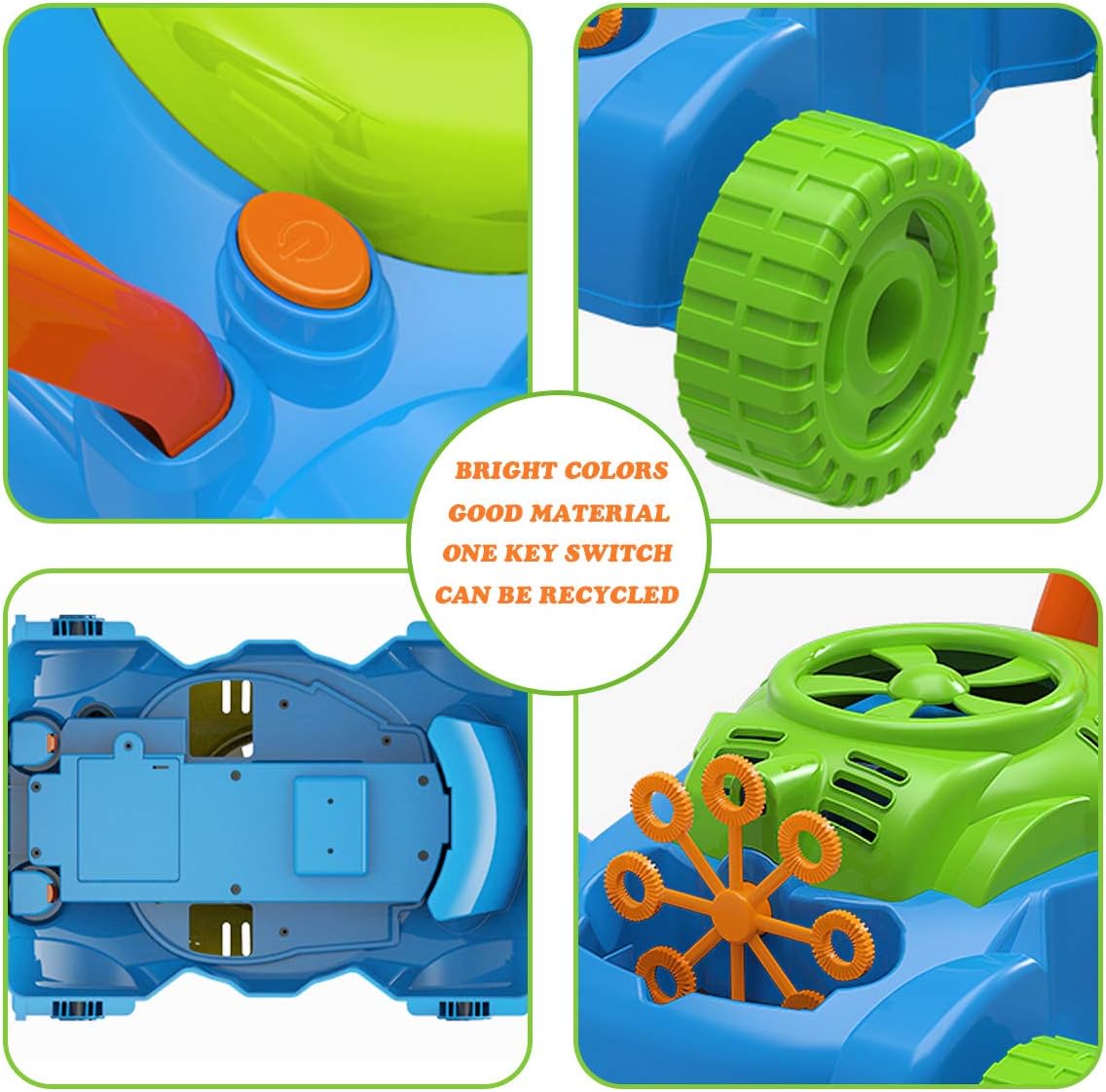 Lydaz Bubble Lawn Mower for Toddlers 1-3 Years
