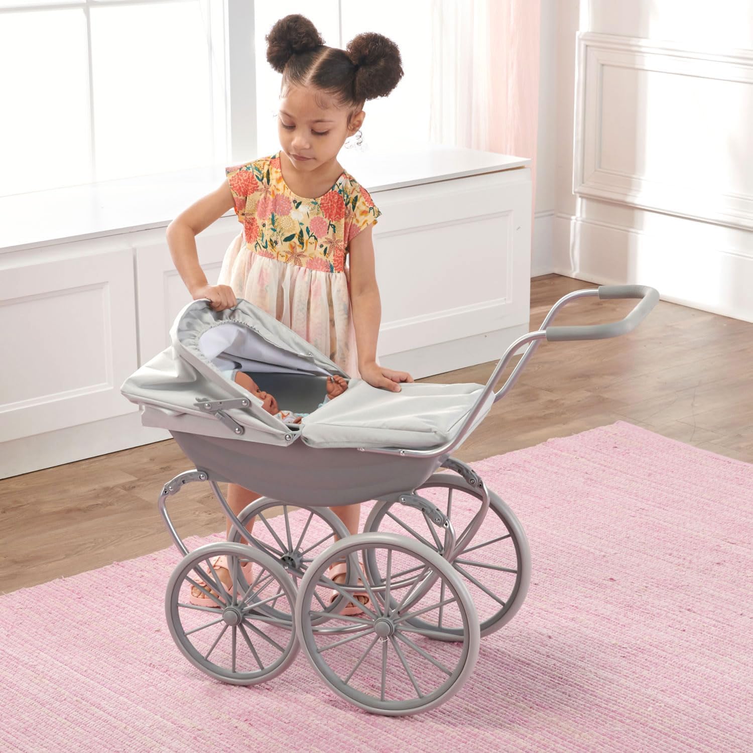 Badger Basket London Doll Stroller for 18 Inch Dolls