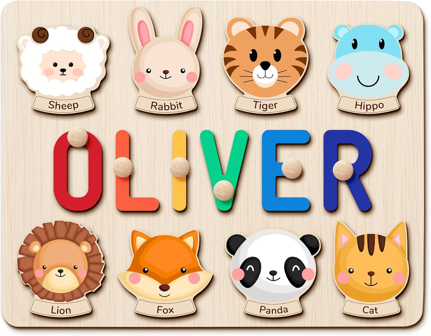 Custom Name Puzzle for Toddlers 1-3