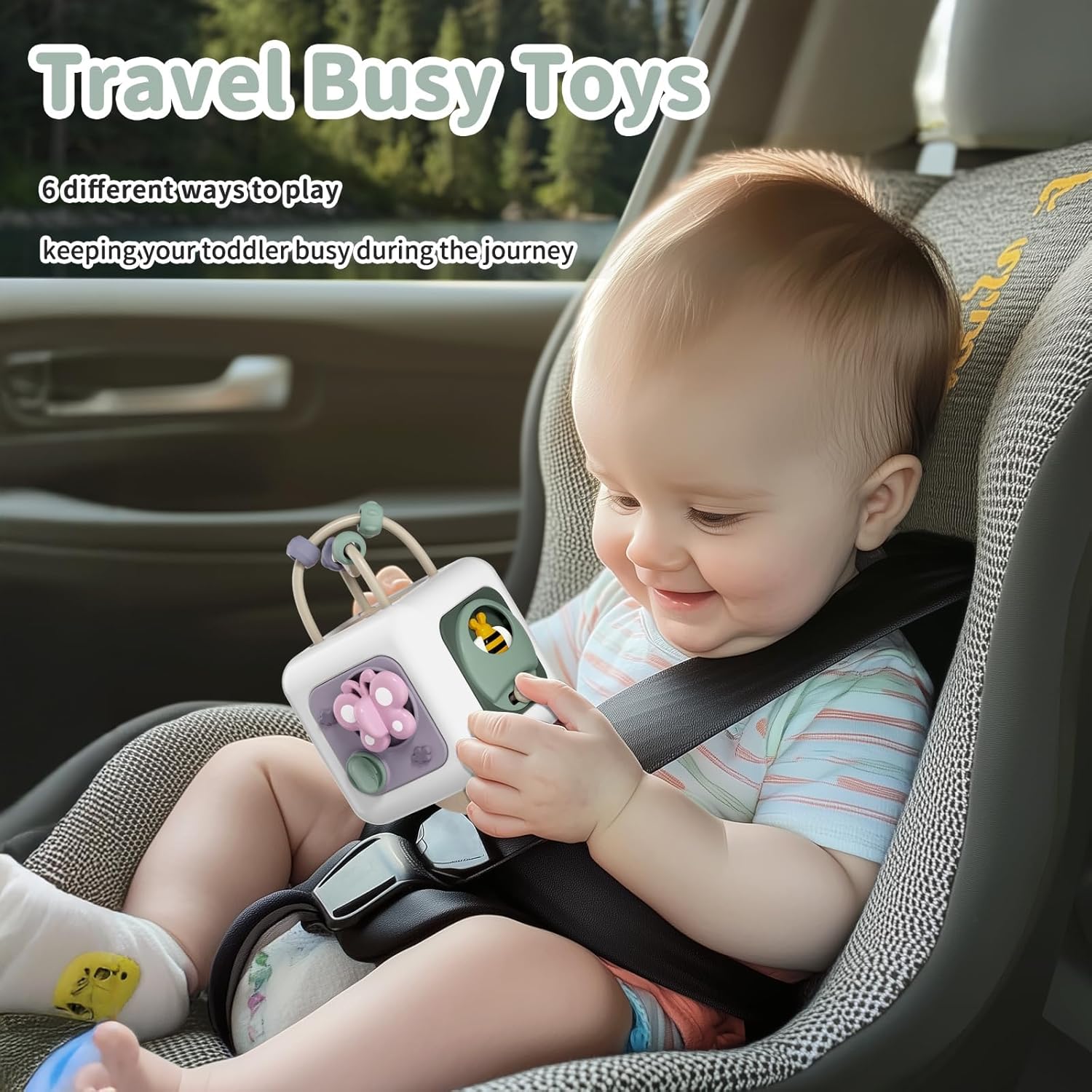 SOCBTNSO Baby Busy Board Cube for 1 Year Old
