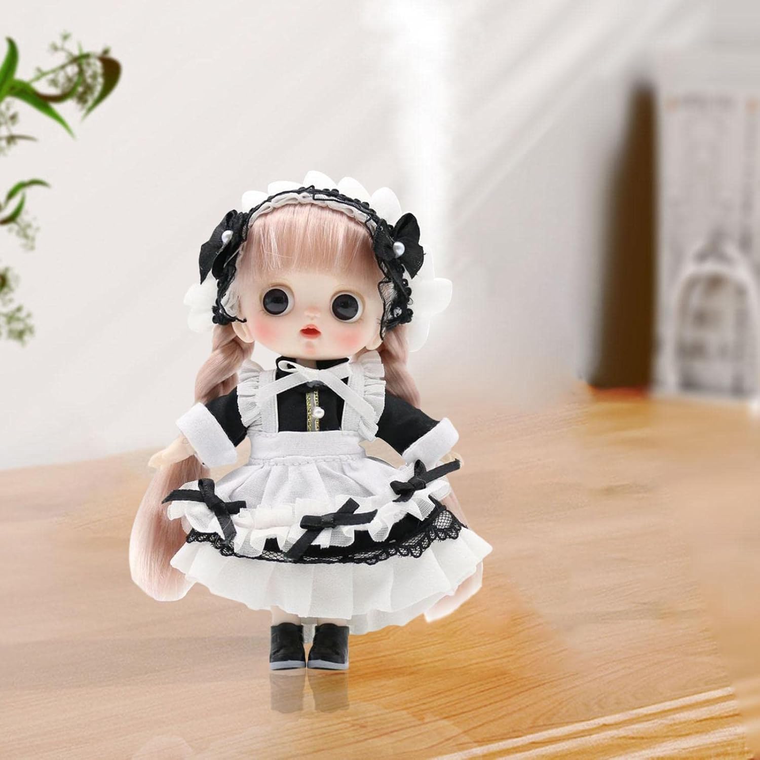 Menolana Ball Jointed Baby Doll for Girls Black