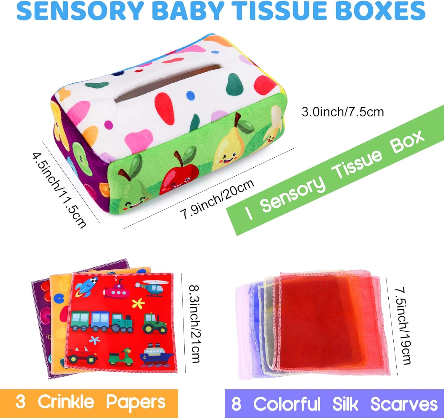 YOGINGO Baby Tissue Box Toy Montessori 6-12 Months