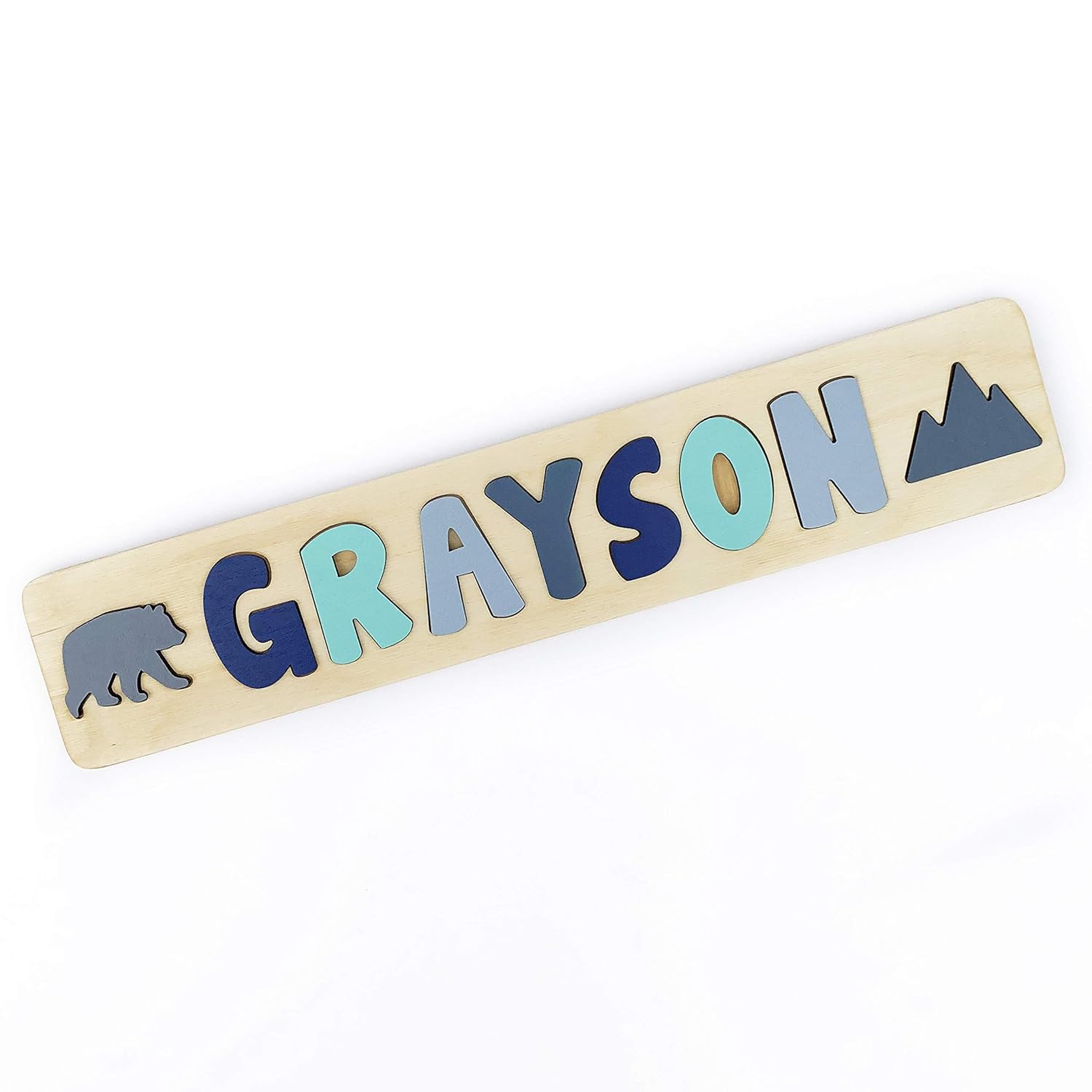 Personalized Wooden Name Puzzle for Kids USA Made