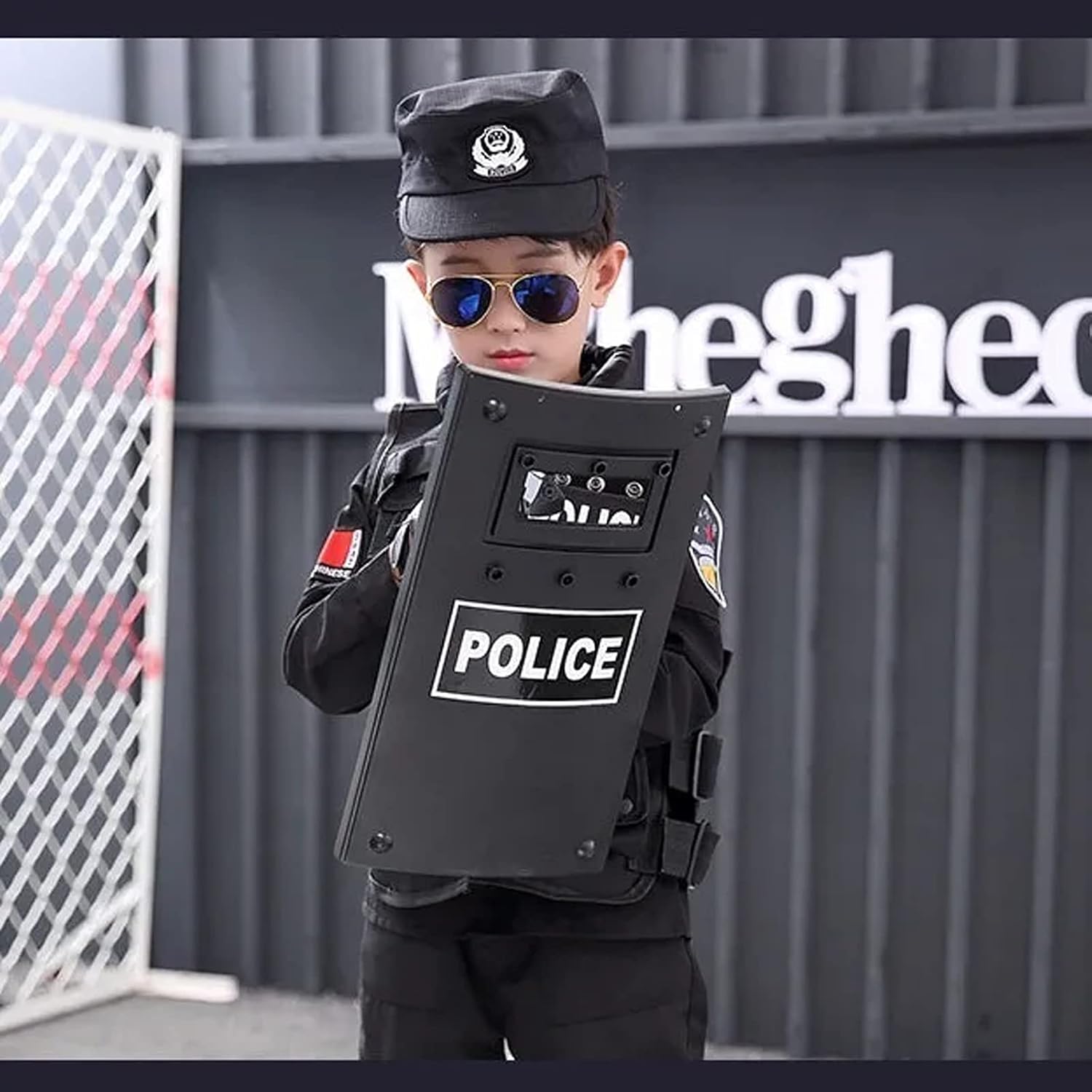 BinaryABC Police Shield Toy Halloween Costume Accessory