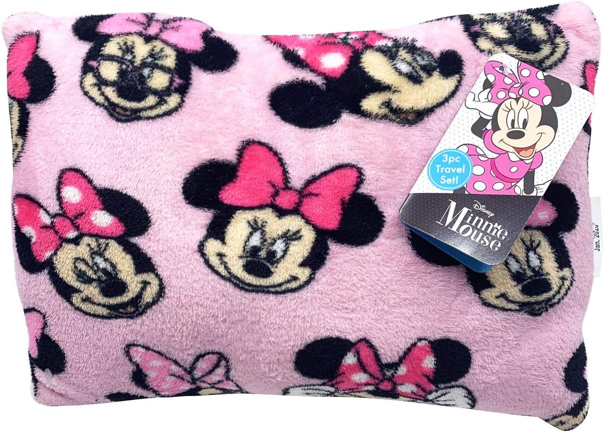 Jay Franco Disney Minnie Mouse Travel Set - 3 Piece Kids Set