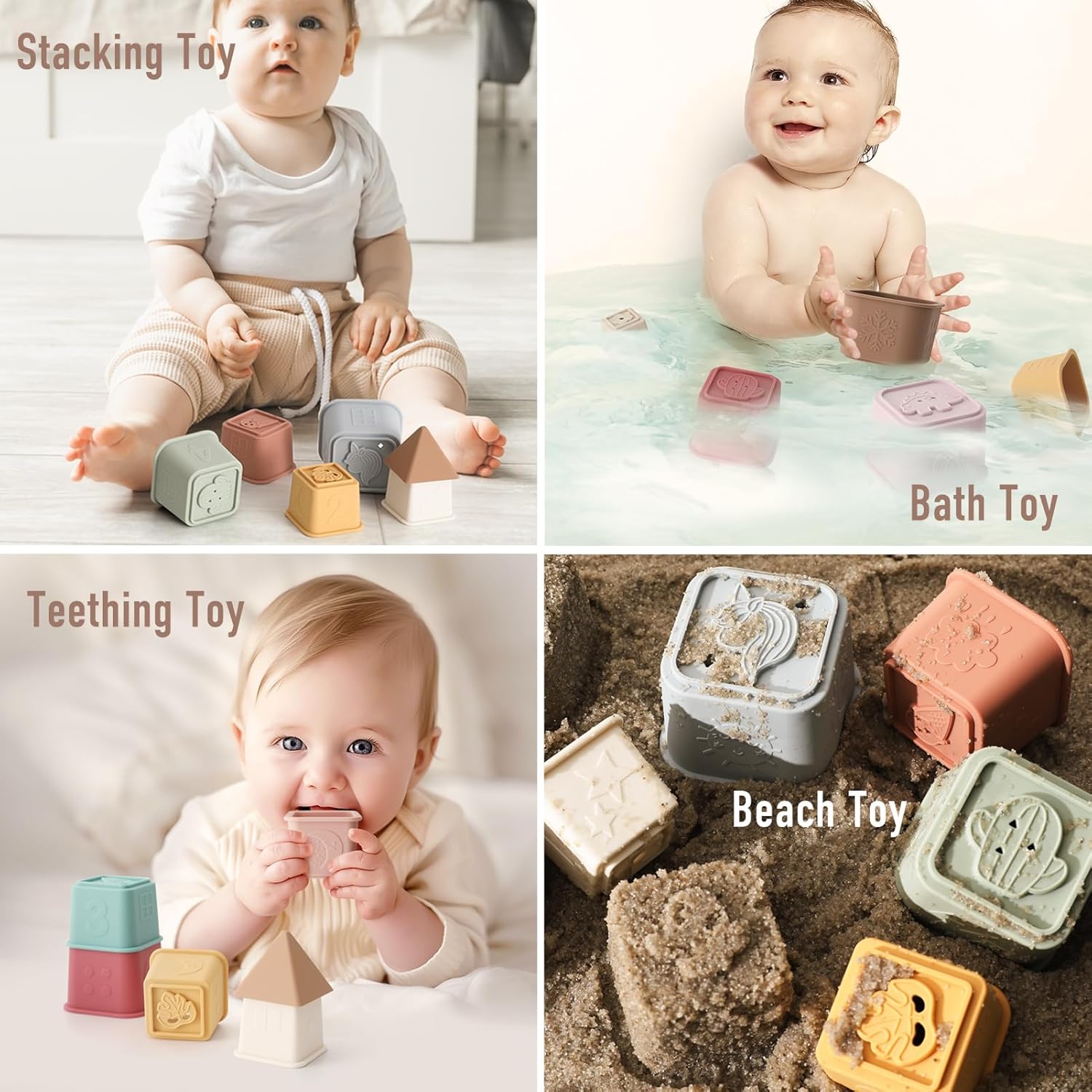 YIVEKO Baby Stacking Cups Toy 8 Pcs Set