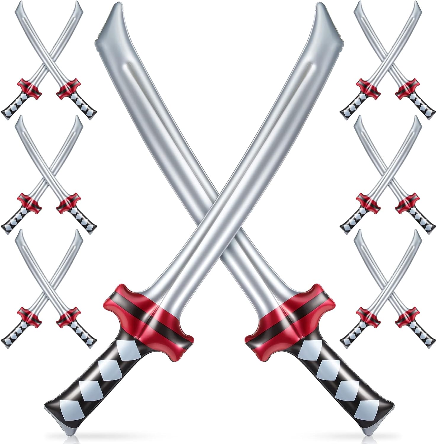 Deekin 24 Pcs Inflatable Ninja Samurai Sword Toy 1