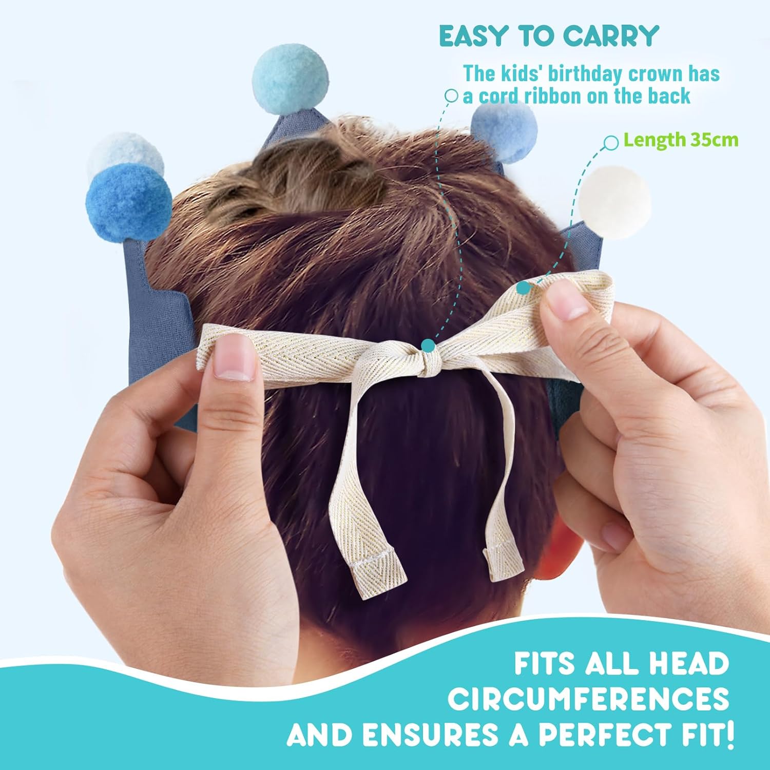 Ulibanner Reusable Birthday Crown with Numbers