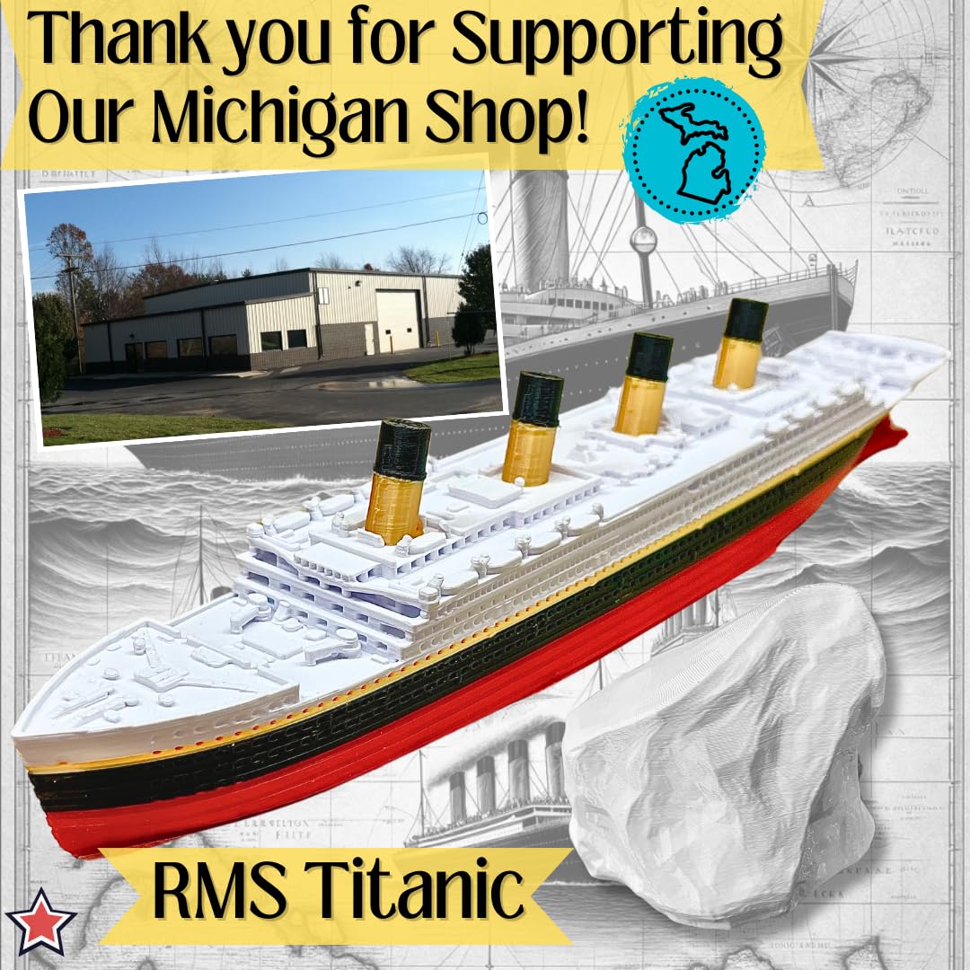 Titanic Bath Boat Toy - 8 Inch Historically Accurate Replica