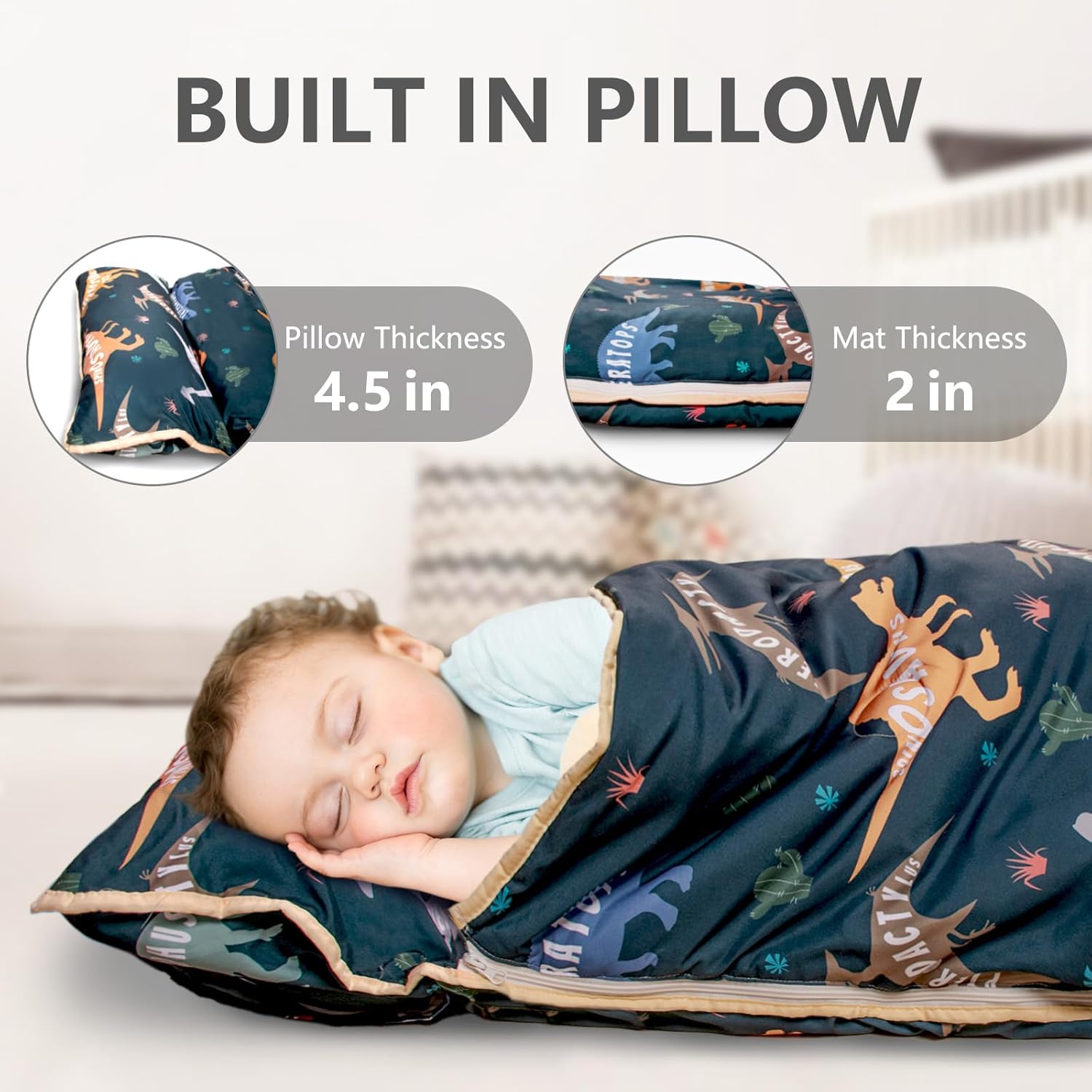 Primlect Toddler Nap Mat 55x35 Thickened Slumber Bag
