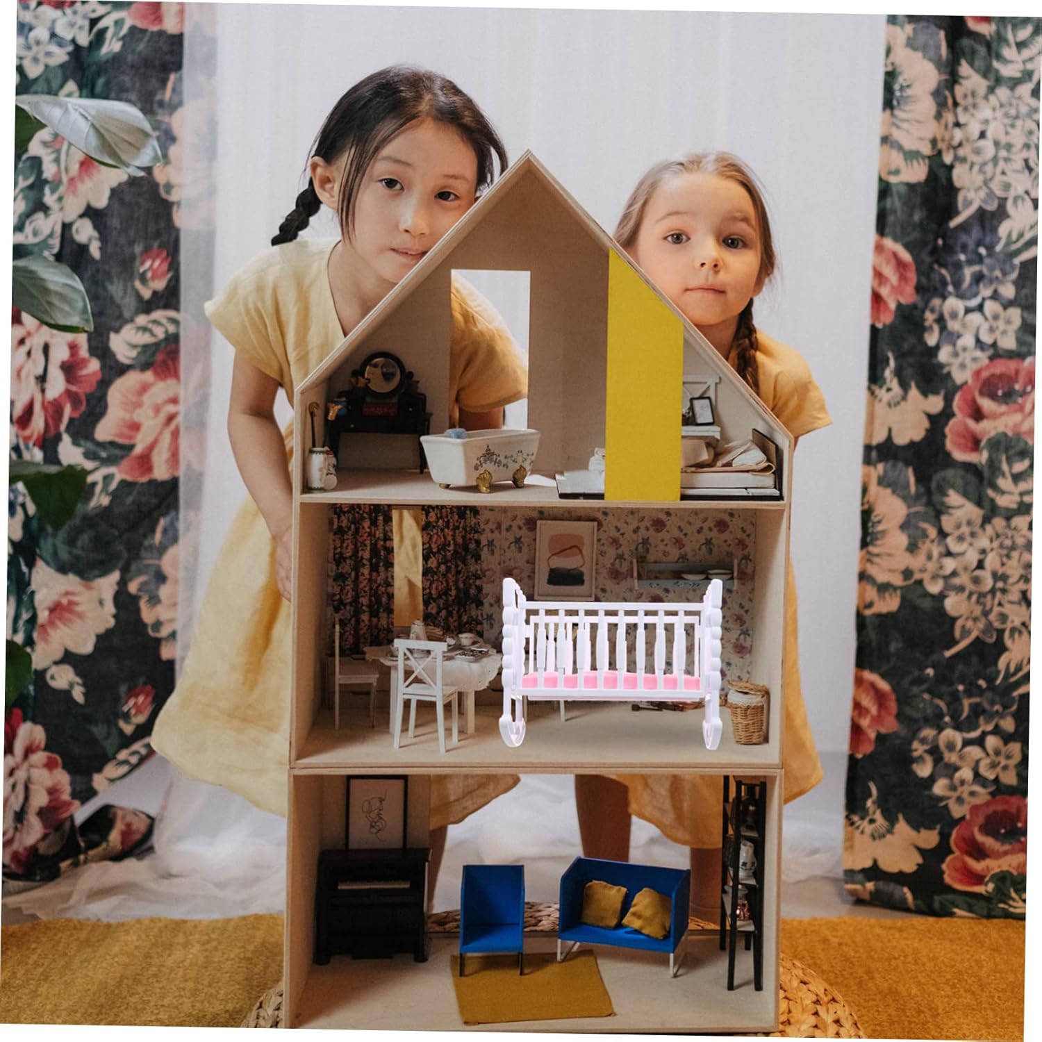 VICASKY Doll Cradle Shape Toy 2 Sets Educational Plaything