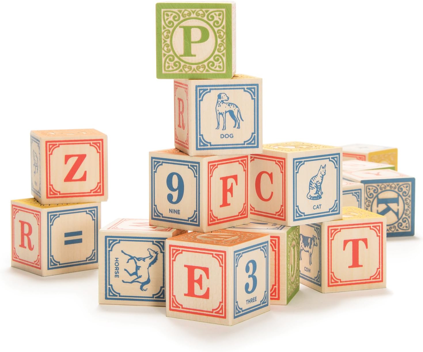 Uncle Goose Classic ABC Blocks - 28pcs USA Made