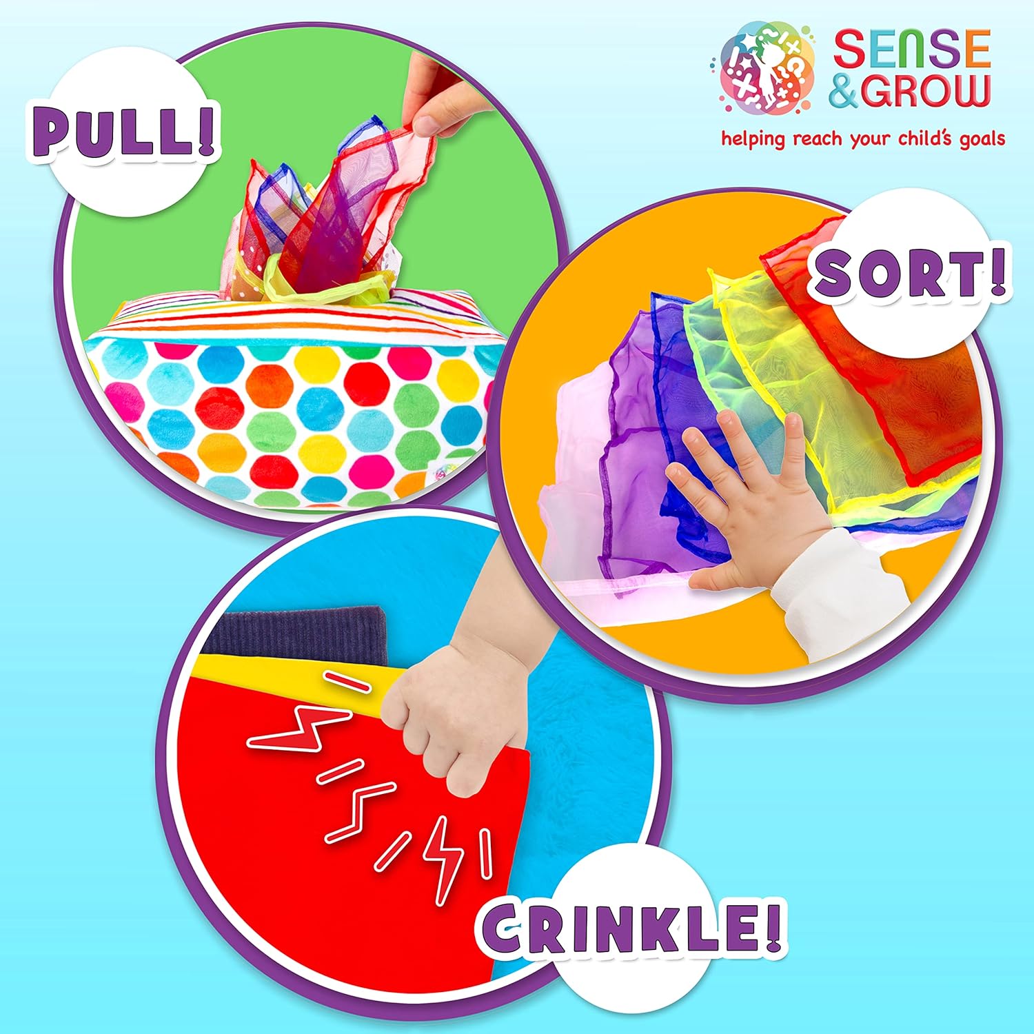 Creative Kids Sensory Pull Along Tissue Box for 6-12 Months