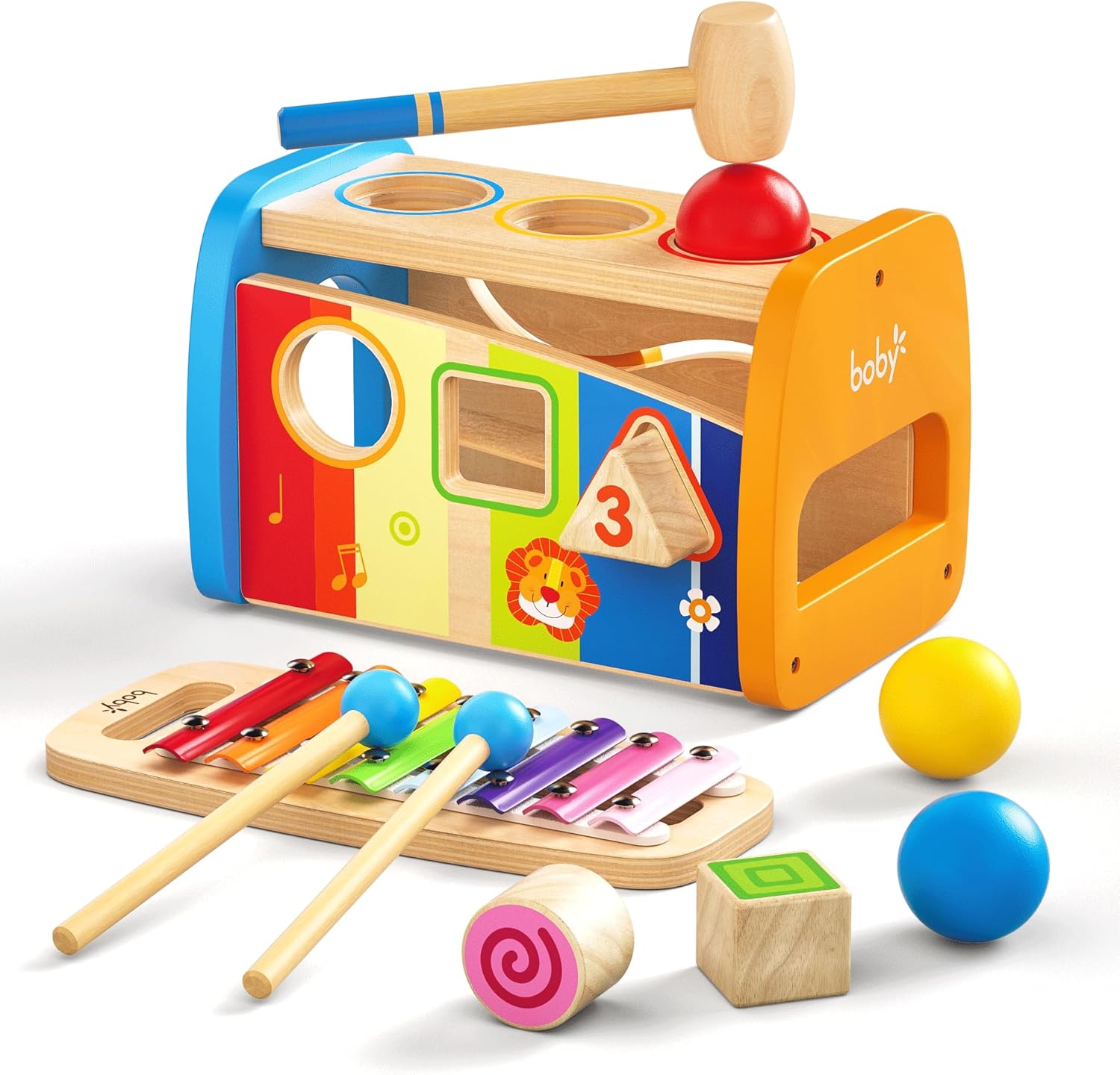 4-in-1 Hammering Toy Set for Toddlers 1-3 Years