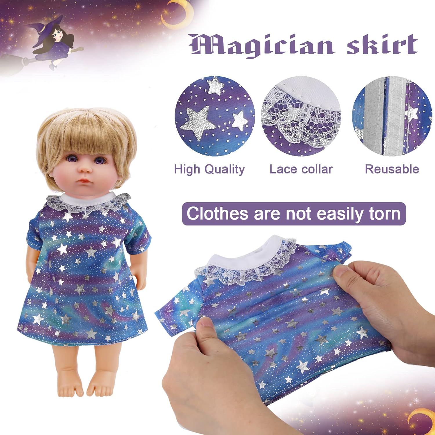 Digabi Girl Doll Clothes 8 PCS for 12 Inch Dolls