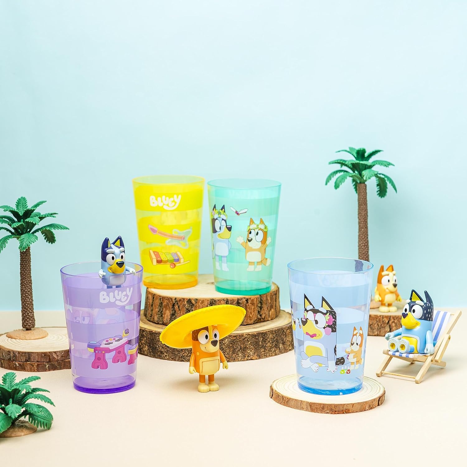Zak Designs Bluey Nesting Tumbler Set 4-Pack