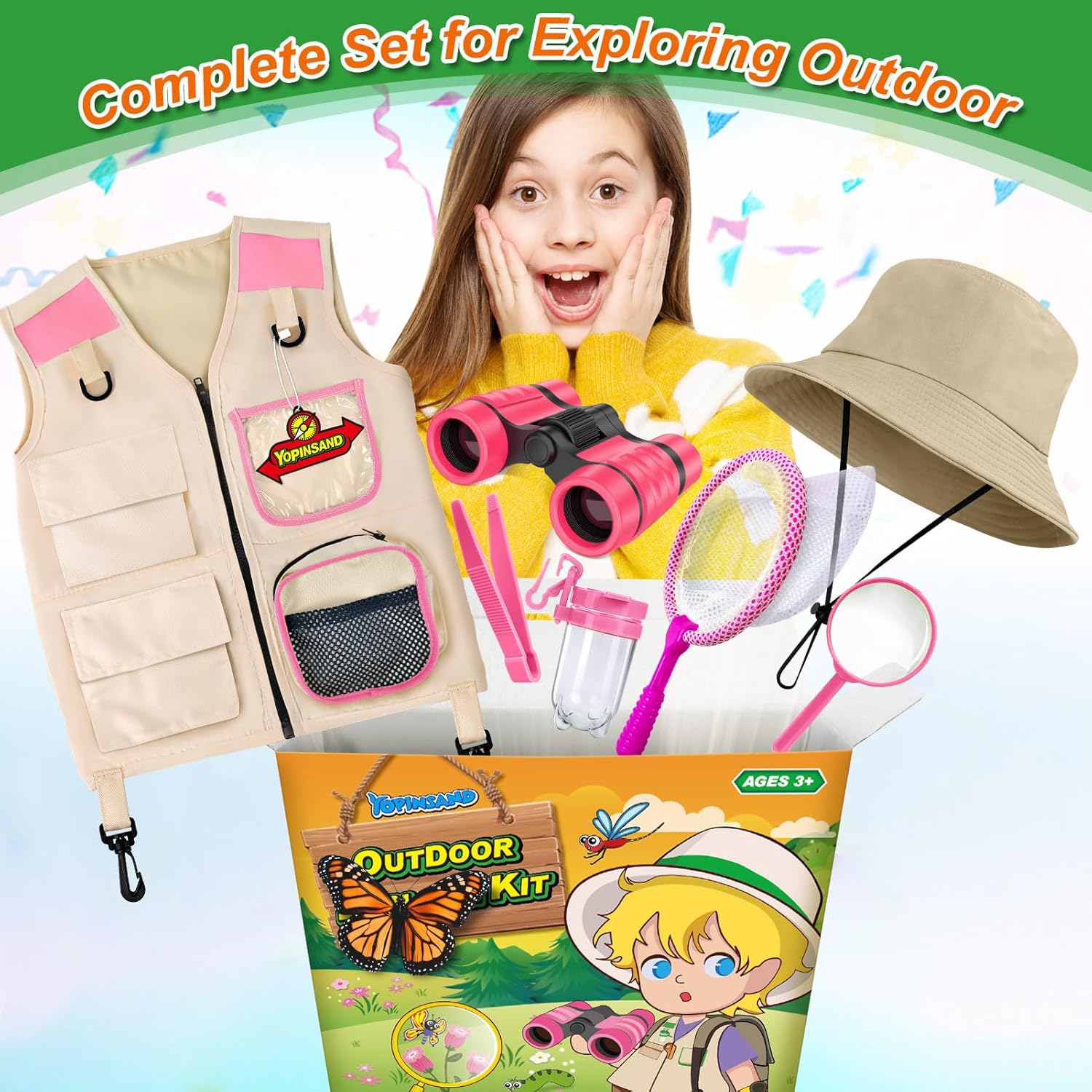 Kids Explorer Kit Bug Catcher Set for 3-12 Years
