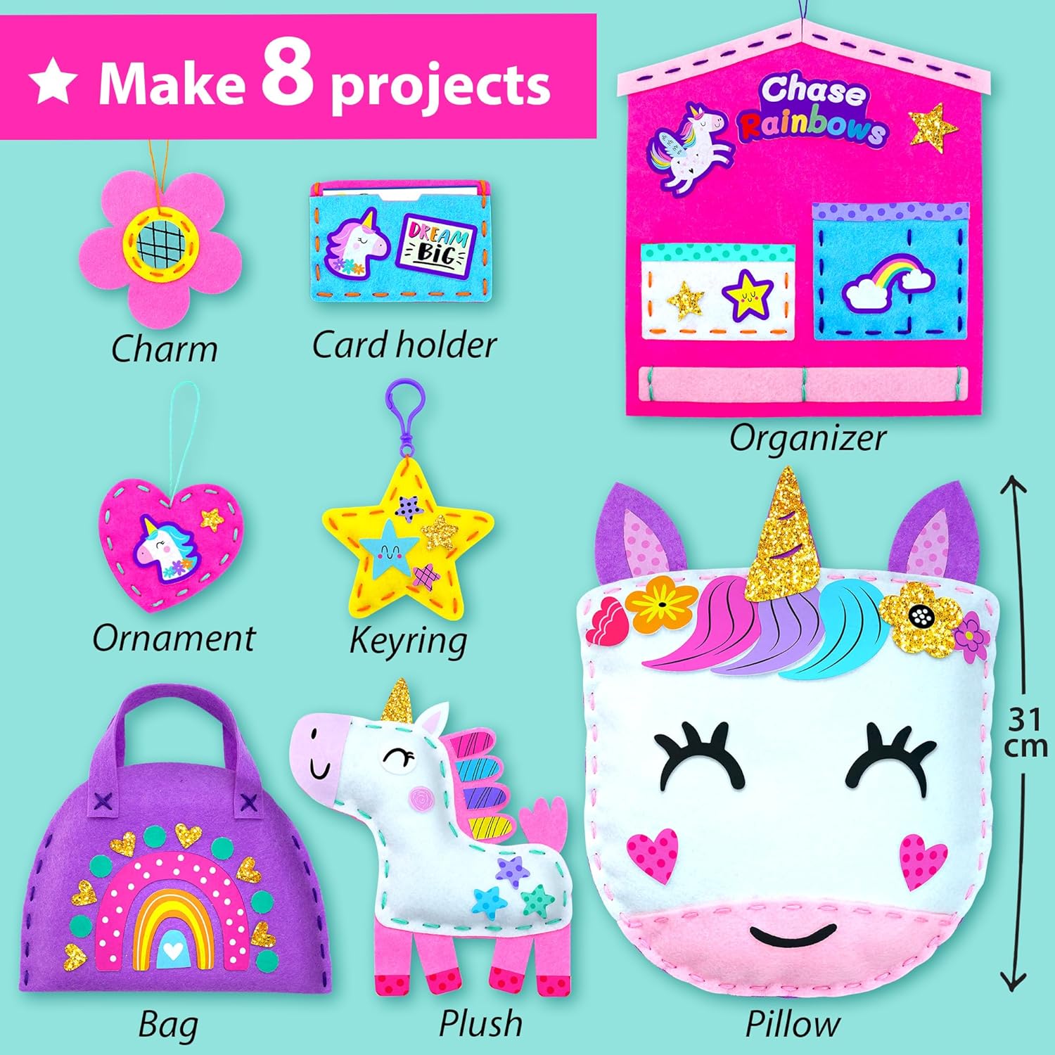 KRAFUN My First Unicorn Sewing Kit for Kids 1