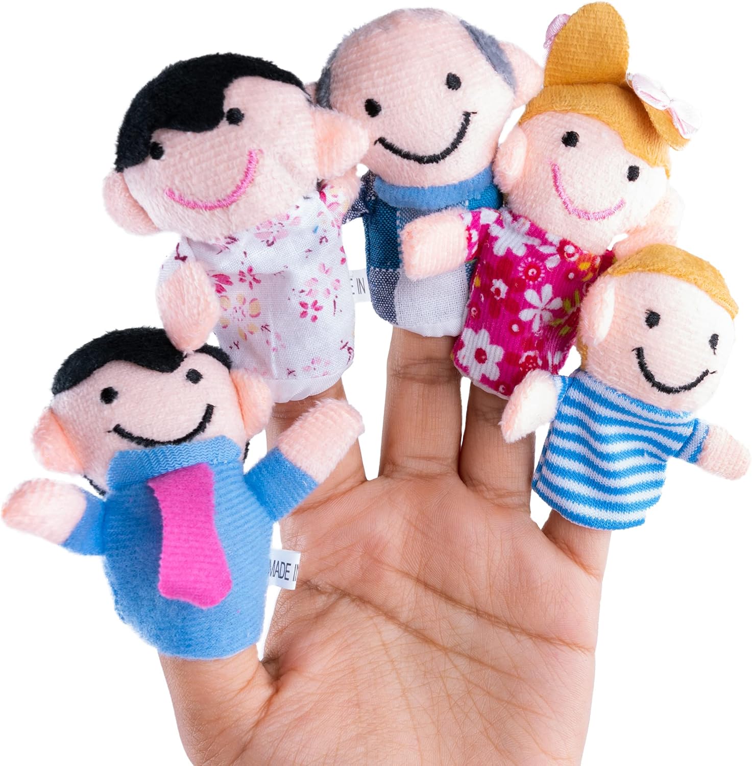 Super Z Outlet Family Finger Puppets 6 Piece Set