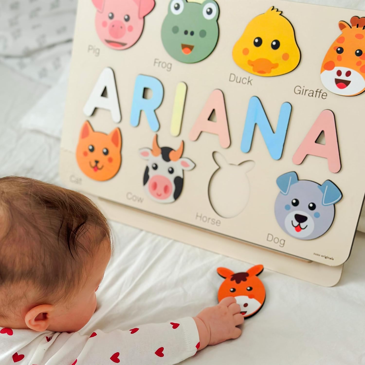 Zuzu Puzzle Personalized Name Toy for Kids 1-3 Years Old