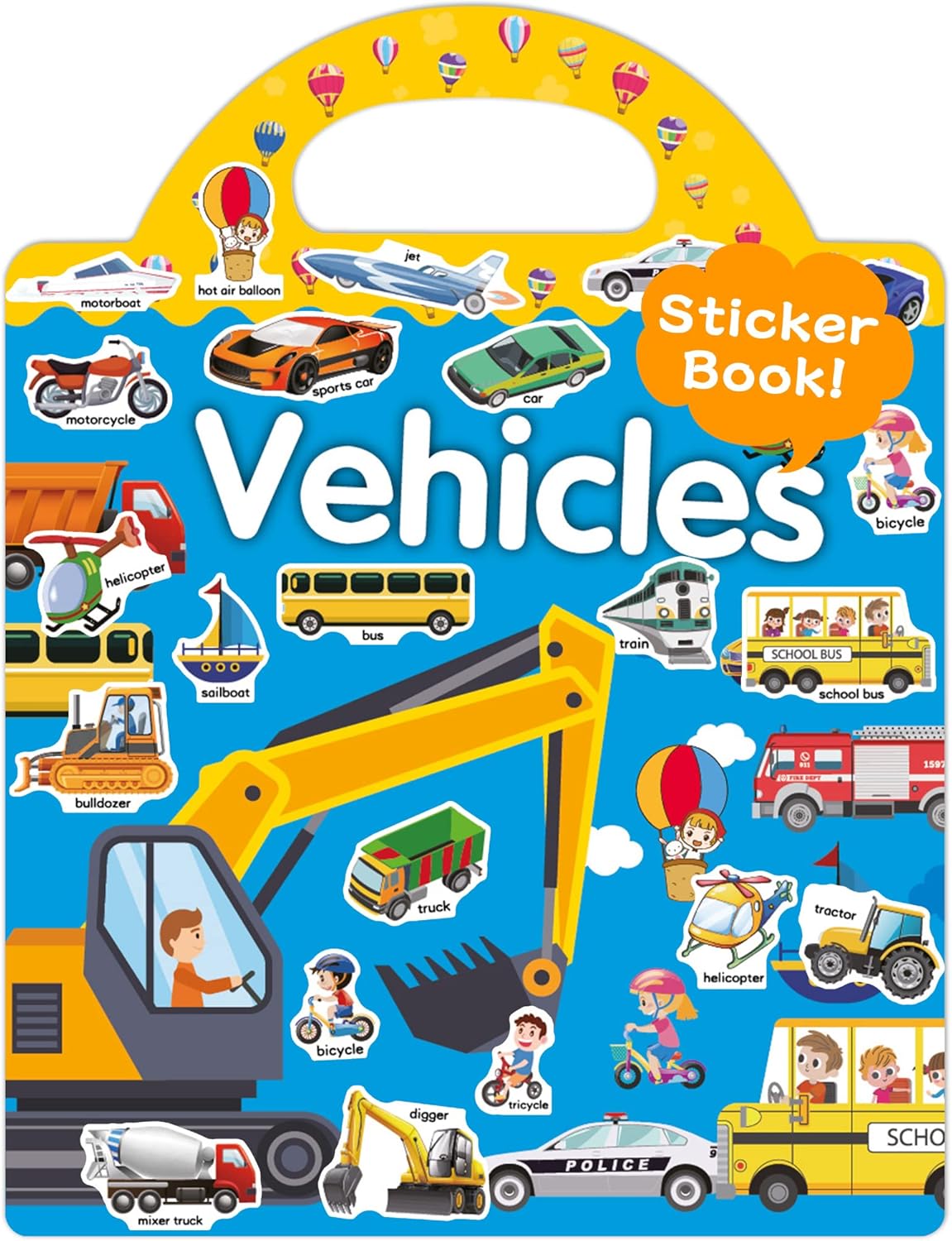 Benresive Reusable Sticker Book for Toddlers 2-4 Years