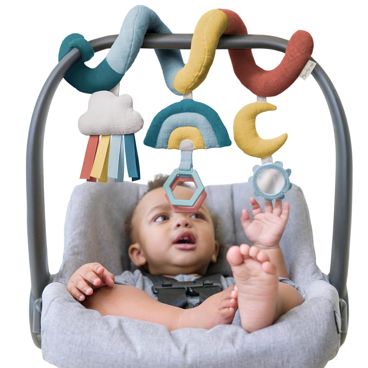 Itzy Ritzy Spiral Car Seat Stroller Toy - Rainbow